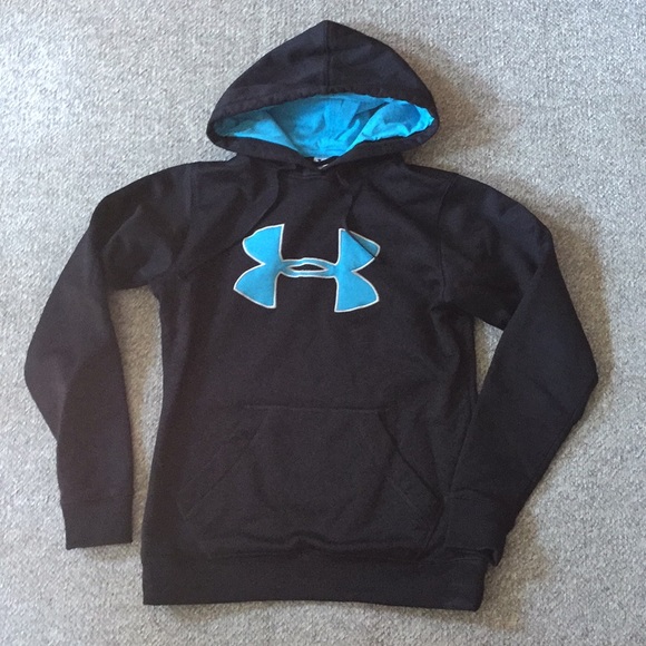 black and blue under armour hoodie